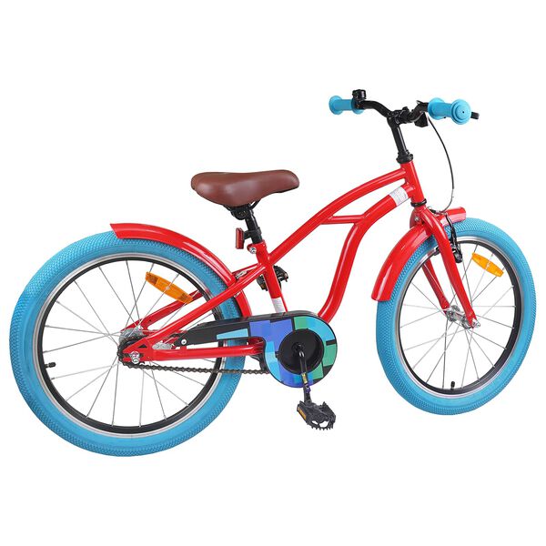 vidaXL Kinderfiets 20 Inch voor 6-11 jaar oud Rood