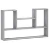 vidaXL Wandplank Grijs Sonoma 100 x 17 x 60 cm Bewerkt hout