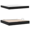 vidaXL Opbergbed met matras met matras Zwart 200 x 200 cm Fluweel