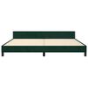 vidaXL Bedframe zonder matras 200x200 cm fluweel donkergroen