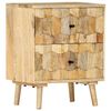 vidaXL Nachtkastje 40x30x50 cm massief mangohout