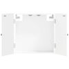 vidaXL Dartbord Kabinet EDE Hoogglans Wit 52,5 x 10,5 x 53,5 cm