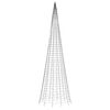 vidaXL LED-kerstboom aan vlaggenmast 1534 LEDs koud wit 500 cm