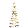 vidaXL Hangende kerstboom met ballen 120 cm 50 LED's Warmwit