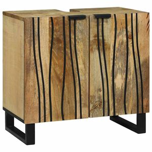 vidaXL Badkamertenk te kast Bruin 62 x 33 x 58 cm Bewerkt hout