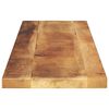 vidaXL Tafelblad rechthoekig 110x20x2,5 cm massief ruw mangohout