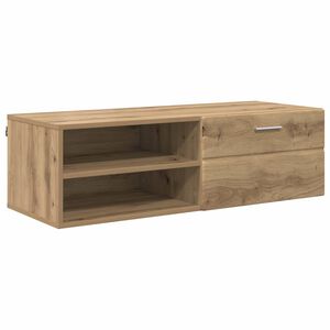 vidaXL Houten Kast Artisan Eiken 100,5 x 39 x 30 cm Bewerkt hout