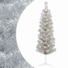 vidaXL Kunstmatige slanke kerstboom 150 cm 150 LED's Warmwit