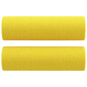 vidaXL Sierkussens 2 st 15x50 cm stof lichtgeel