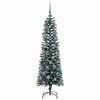 vidaXL Kunstkerstboom met 150 LED Groen 150 cm PVC en Plastic en Staal