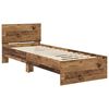 vidaXL Bedframe met hoofdeinde Oud Hout 75 x 190 cm Bewerkt hout
