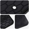 vidaXL Autobodemmat 3 pcs Zwart Rubber
