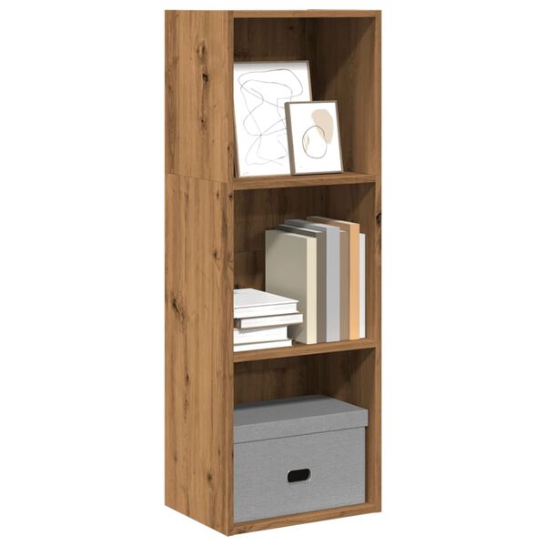 vidaXL Boekenkast 40x30x114 cm bewerkt hout artisanaal eikenkleurig