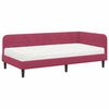 vidaXL Hoekbedframe Wijnrood 90 x 200 cm Fluweel