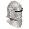 vidaXL Ridderhelm middeleeuws replica LARP staal zilverkleurig