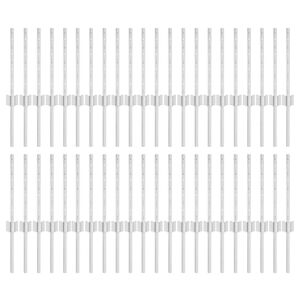 vidaXL Ingelaten hekpost 44 pcs Zilverkleurig 80 cm Gepoedercoat staal