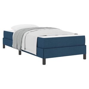 vidaXL Boxspringbed met matras Blauw 90 x 190 cm Stof