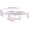 vidaXL Bedframe Wasbruin 160 x 200 cm Massief grenenhout