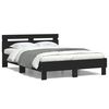 vidaXL Bedframe met hoofdeinde bruin eikenkleur 120x190 cm