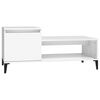 vidaXL Salontafel 100x50x45 cm bewerkt hout wit