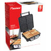 Bestron Wafelijzer 1100 W zwart en zilver roestvrij staal ASW281