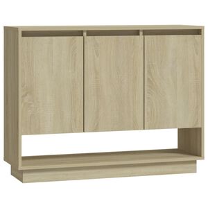 vidaXL Dressoir 97x31x75 cm bewerkt hout sonoma eikenkleurig