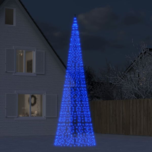 vidaXL LED-kerstboom 1534 LEDs 500 cm blauw