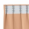 vidaXL Zwart-out Gordijnen met Ringen 2 pcs Licht Bruin 225 x 140 cm
