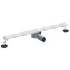 vidaXL 360&deg; Doucheafvoer Met Slank Model zilver 70 cm