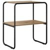 vidaXL Wandtafel Artisanaal eiken 100 x 42,5 x 70 cm Bewerkt hout