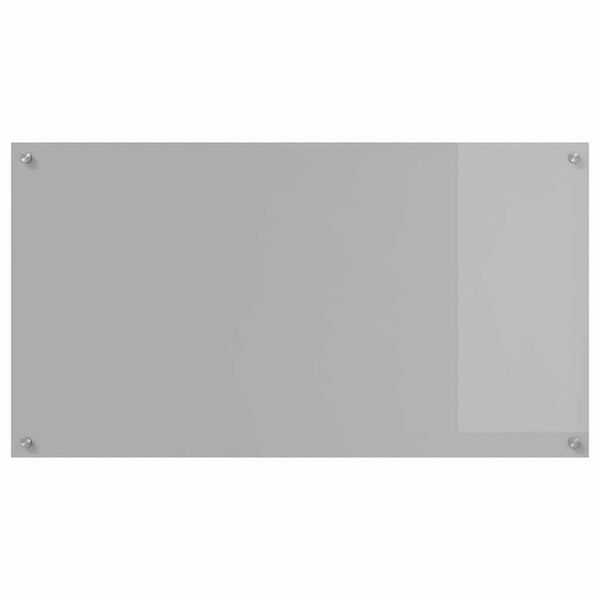 vidaXL Keuken Achterwand Lichtgrijs 110 x 60 x 0,6 cm gehard glas