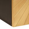 vidaXL Badkamerkast Zwart en Goud 38 x 33 x 48 cm Massief Mango Hout