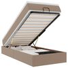 vidaXL Ottoman bed met matras 80x200 cm kunstleer cappuccinokleurig