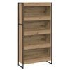 vidaXL Boekenkast 80 x 30 x 155 cm Bewerkt hout Ambachtelijk eiken