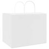 vidaXL Papieren zakken 50 st met hengsels 32x22x24 cm wit