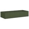 vidaXL Plantenbak 200x80x40 cm staal olijfgroen
