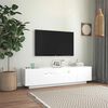 vidaXL Tv-meubel met LED-verlichting 160x35x40 cm wit