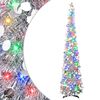 vidaXL Pop-up LED-kerstboom met ster 180 cm 100 LED's PET zilver