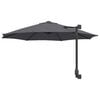 vidaXL Tuinparasol Antraciet 248 x 248 x 148 cm Polyester en staal