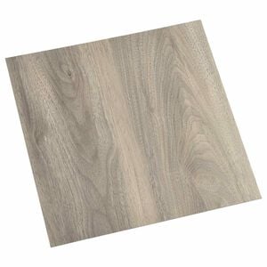 vidaXL Zelfklevende Vloerplanken Zwart en Hout 30,5 x 30,5 cm 20 st