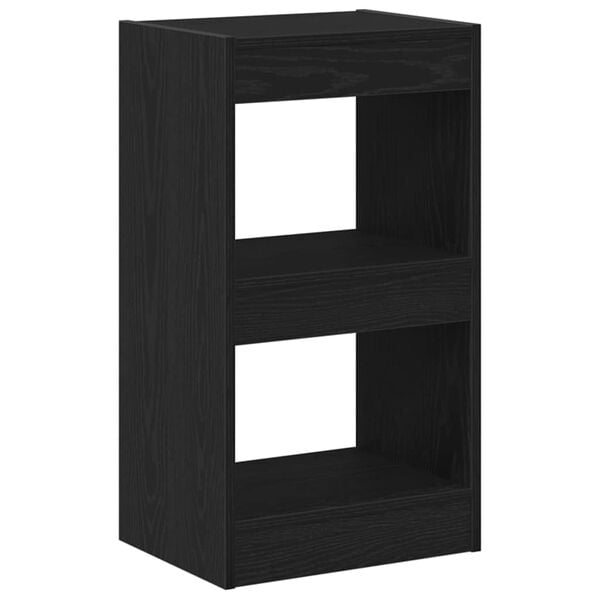 vidaXL Boekenkast Zwart Eiken 40 x 30 x 71,5 cm Bewerkt hout
