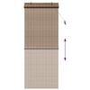 vidaXL Rolgordijn met gordijnen Bruin 90 x 220 cm Bamboe