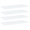 vidaXL Wandschappen 4 st 80x20x1,5 cm bewerkt hout wit