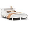 vidaXL Bed met boekenkast zonder matras grenenhout wit 140x200 cm