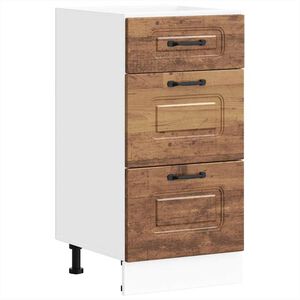 vidaXL Onderkast Kalmar bewerkt hout oud houtkleurig