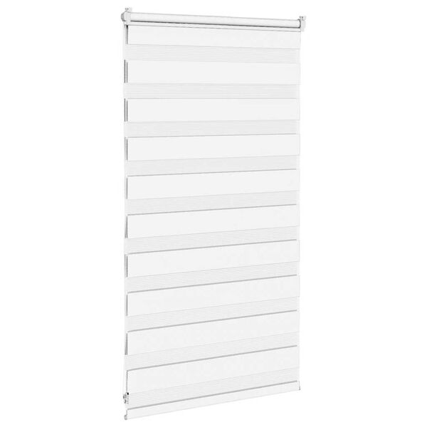 vidaXL Zebra Blind 85x100 cm stofbreedte 80,9 cm polyester wit