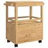 vidaXL Keuken Trolley FLORO Wasbruin 72,5 x 45 x 80 cm