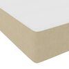 vidaXL Bedframe met matras Lichtgroen Grijs 140 x 190 cm Stof