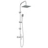 vidaXL Douchesysteem Chroom Roestvrij staal 21 x 48 x 112 cm