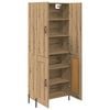 vidaXL Highboard Artisan Eiken 69,5 x 34 x 180 cm Bewerkt hout
